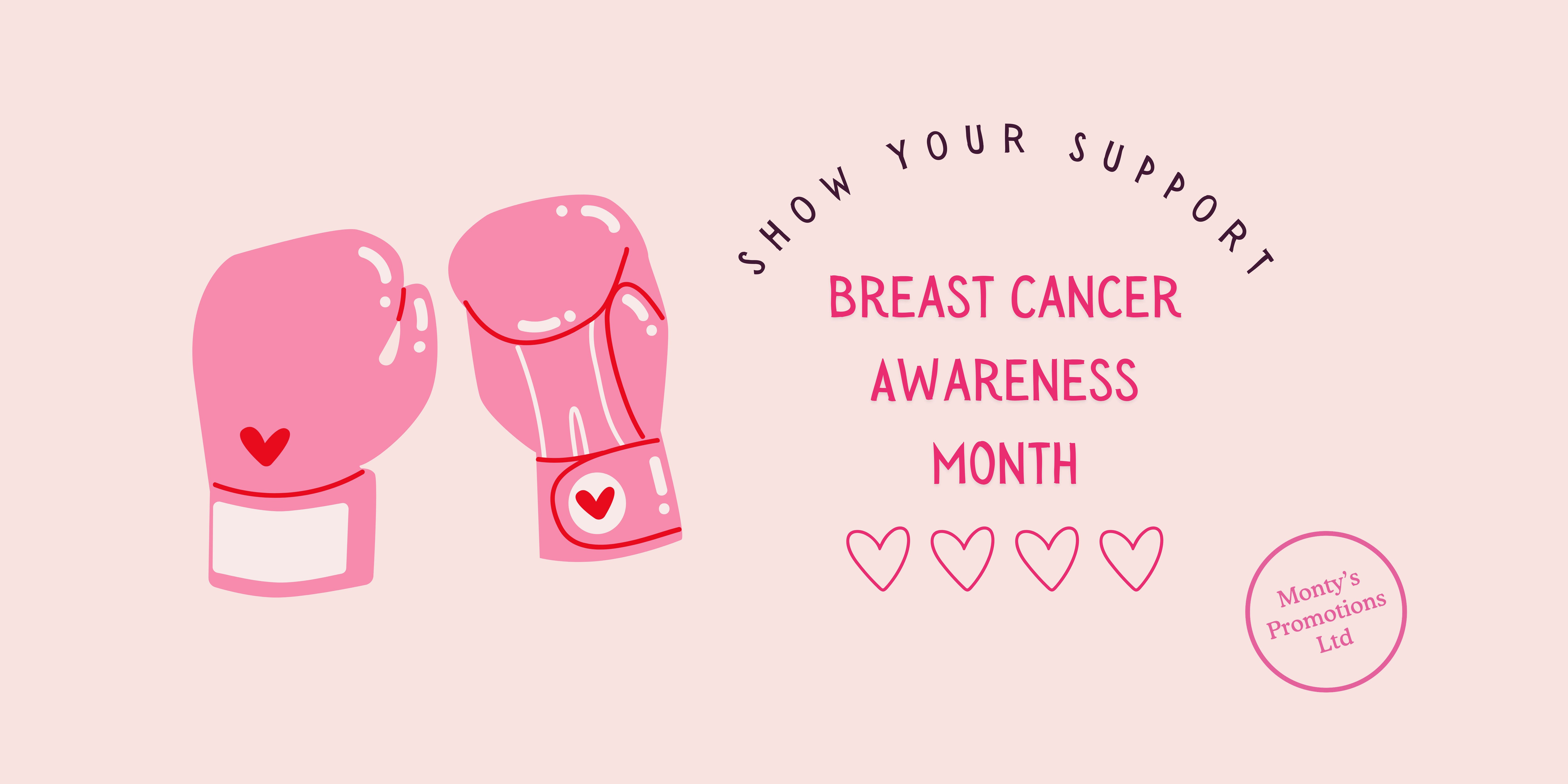 Elevate your breast cancer awareness campaign with Monty’s Promotions