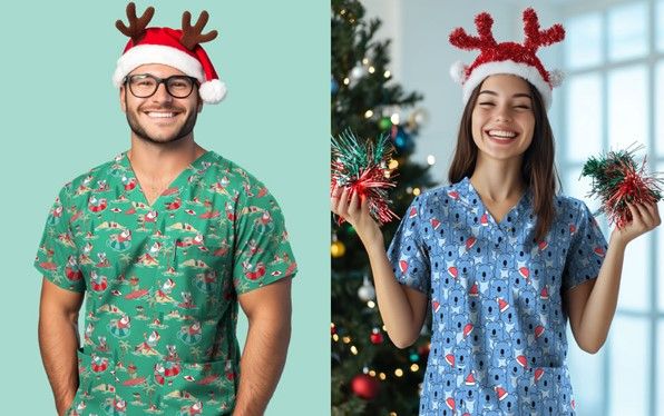 Festive Christmas scrubs are HERE!